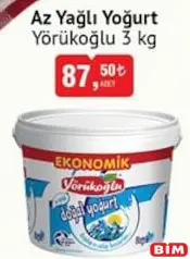 YÖRÜKOĞLU AZ YAĞLI YOĞURT 3 KG